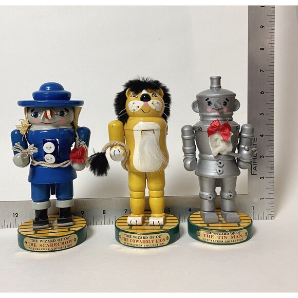 The Wizard of OZ Nutcracker Collection Kurt Adler 3 Piece Set Christmas Decor - Picture 2 of 11